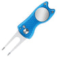 2PCS Golf Divot Repair Tool Putt Alignment Ball Marker Pop-up Fork Tine