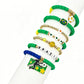 Colorful Soft Clay Football World Cup Bracelets Set for Aldults Soccer Fans