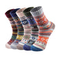 5 Pack Winter Warm Knit Socks Thick Soft Multicolor Free Size for Men and Women