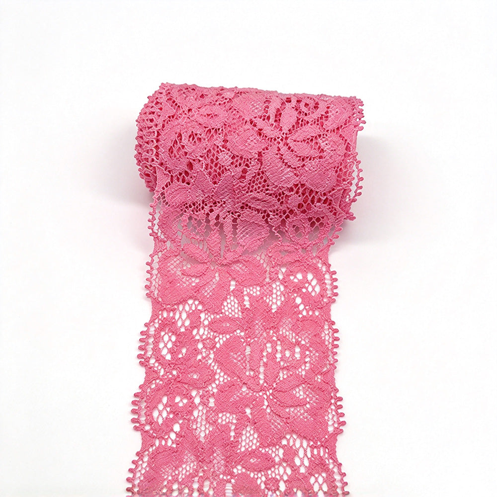 Elastic Floral Lace Trim Stretch Ribbon for Sewing and DIY Crafts