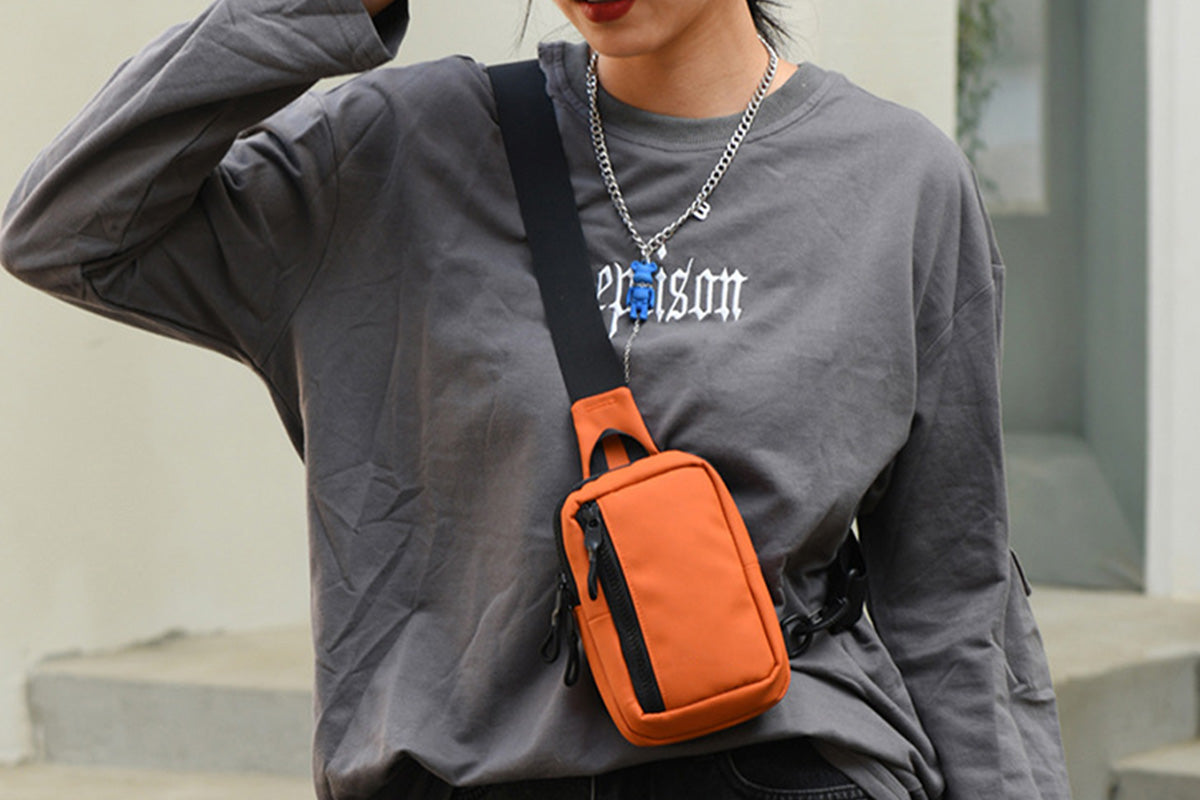 Mini Crossbody Sling Bag Travel Daypack Shoulder Bag for Running and Outdoor Use