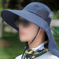 Outdoor Hiking Fishing Hat Sun Protection Unisex Neck Flap Cap Wide Brim