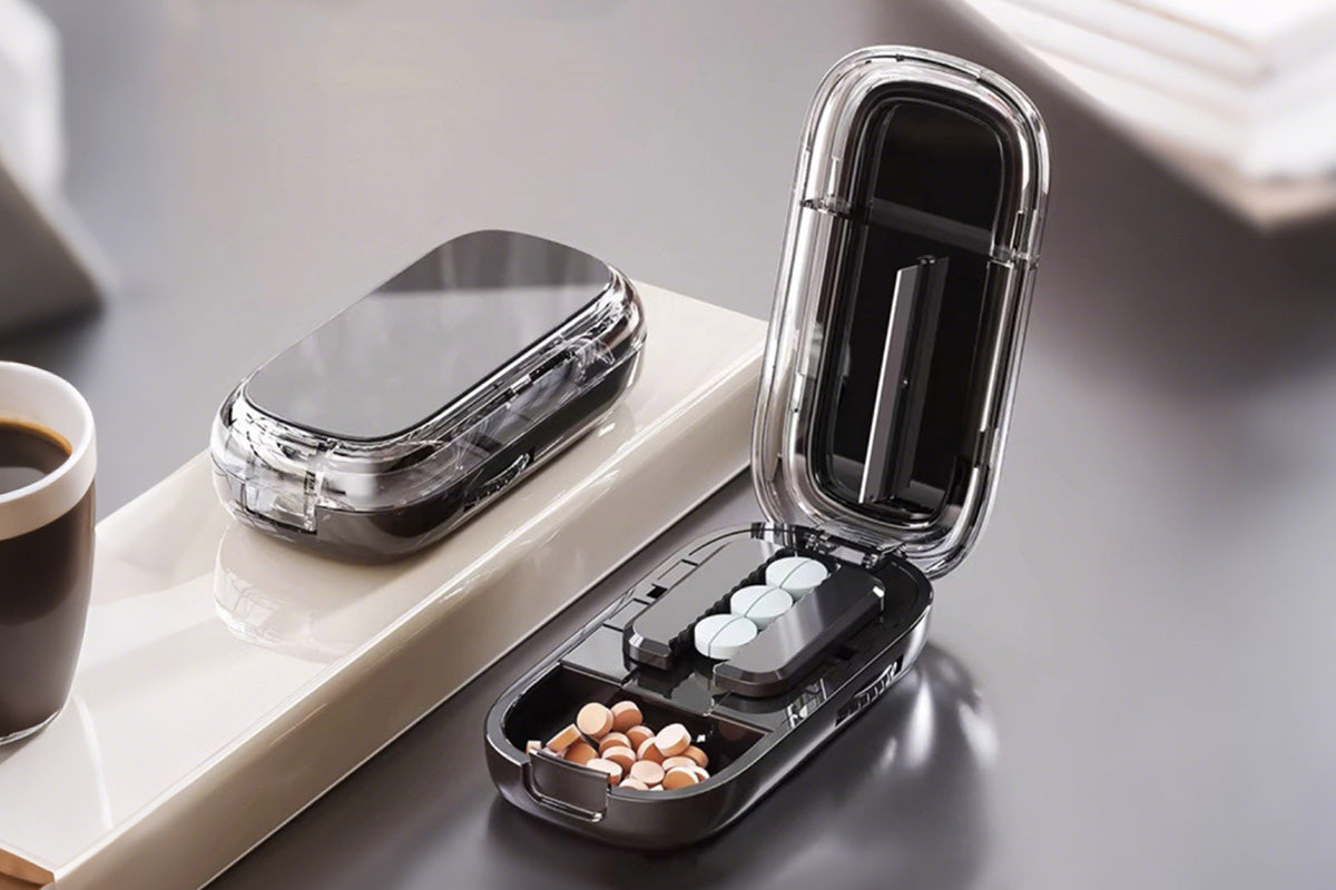 Pill Cutter Pill Splitter for Small and Tiny Pills 1/2 Adjustable Pill Organizer