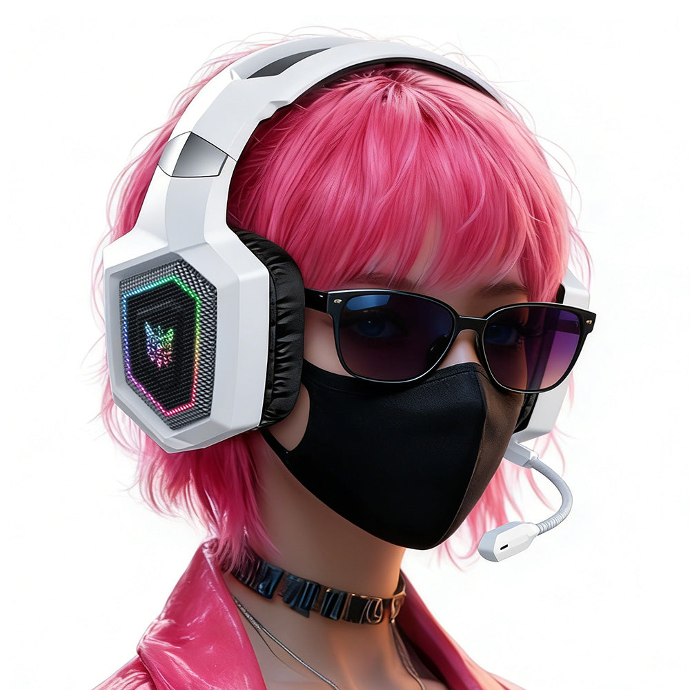 2.4GHz Wireless Gaming Headset Mic Headphone Stereo Surround Microphone for PC