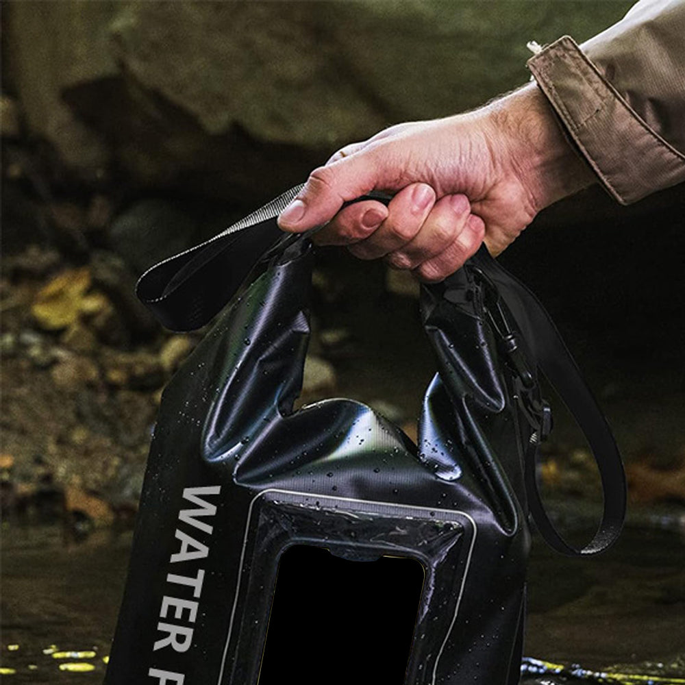 Waterproof Dry Bag Roll Top Crossbody Shoulder Bag with Phone Pouch