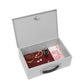 Key Lock Document Box with Two Keys and a Pad for Personal Items