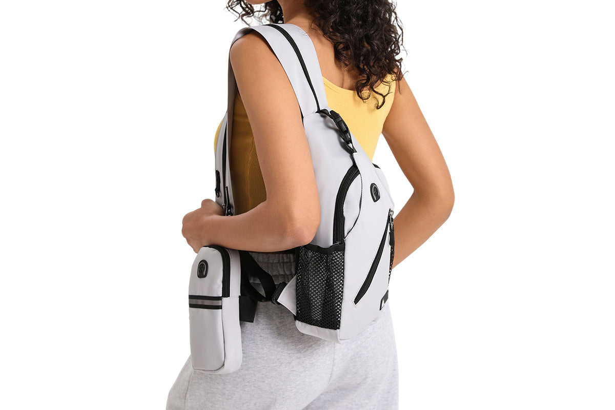 Travel Crossbody Chest Bag for Men and Women Adjustable Sling Backpack