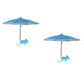 2Pcs Mini Adjustable Sun Shade Phone Umbrella with Suction Cup Stand