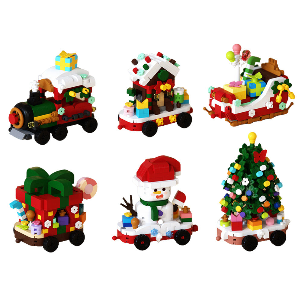 Christmas Building Blocks Set Xmas Building Figures DIY Stocking Stuffers
