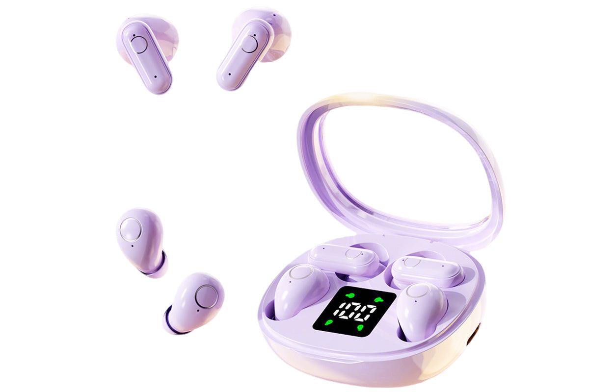 2 Pairs Wireless Earbuds Bluetooth Earphones with LED Digital Display Charging Case