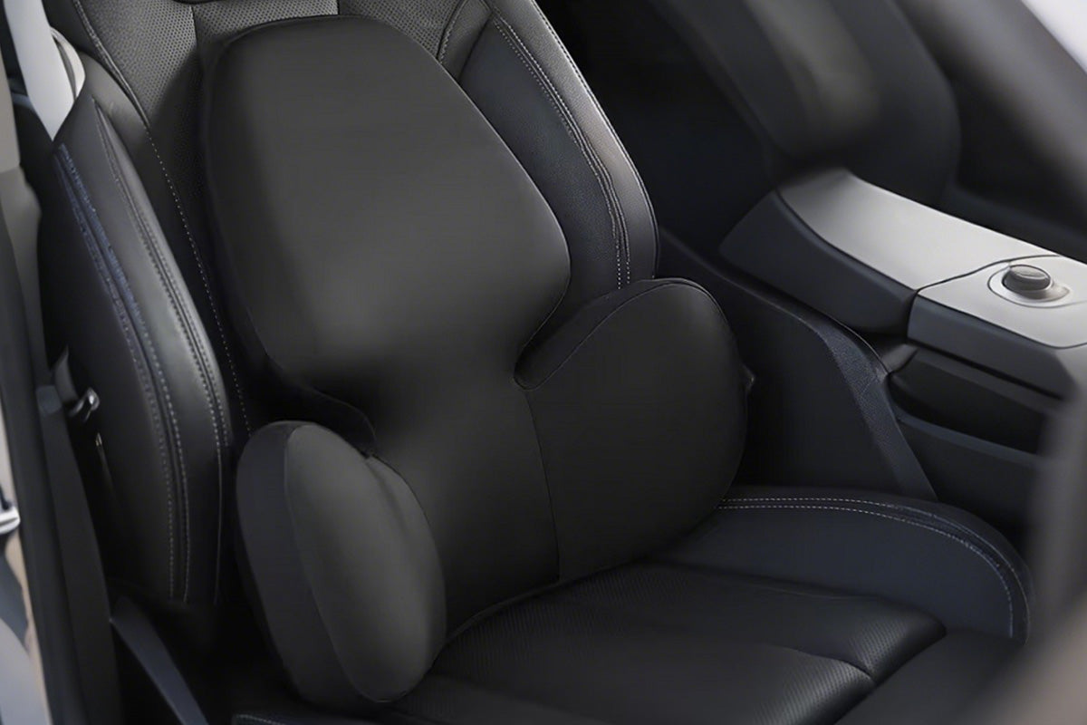 Car Headrest and Lumbar Support Set Memory Foam Driving Cushion