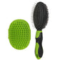 2 Pack Pet Grooming Brush Set Deshedding Double Sided Comb Massage Brush for Cats Dogs Horses