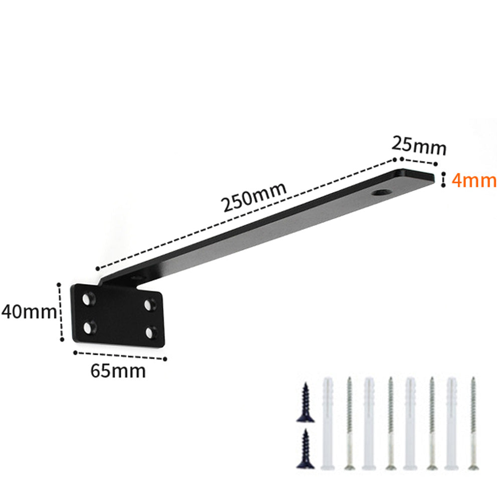 2Pcs Hidden Shelf Brackets 0.4 cm Thick for Floating Shelf Support