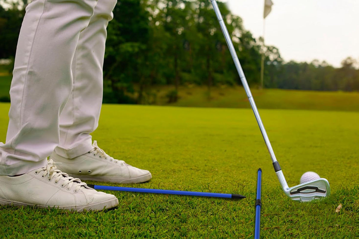 3-Section Golf Alignment Stick Foldable Swing Training Aid