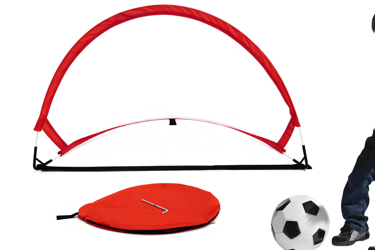 Portable Pop Up Soccer Goal Set with 3 Ground Pegs and Storage Bag