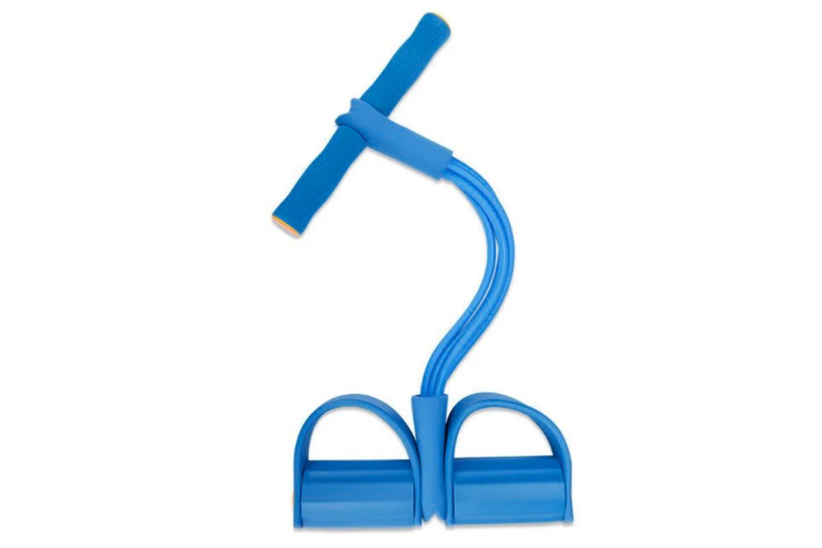 6 Tube Foot Pedal Resistance Band Body Stretch Pull Rope Fitness Exercise Rope