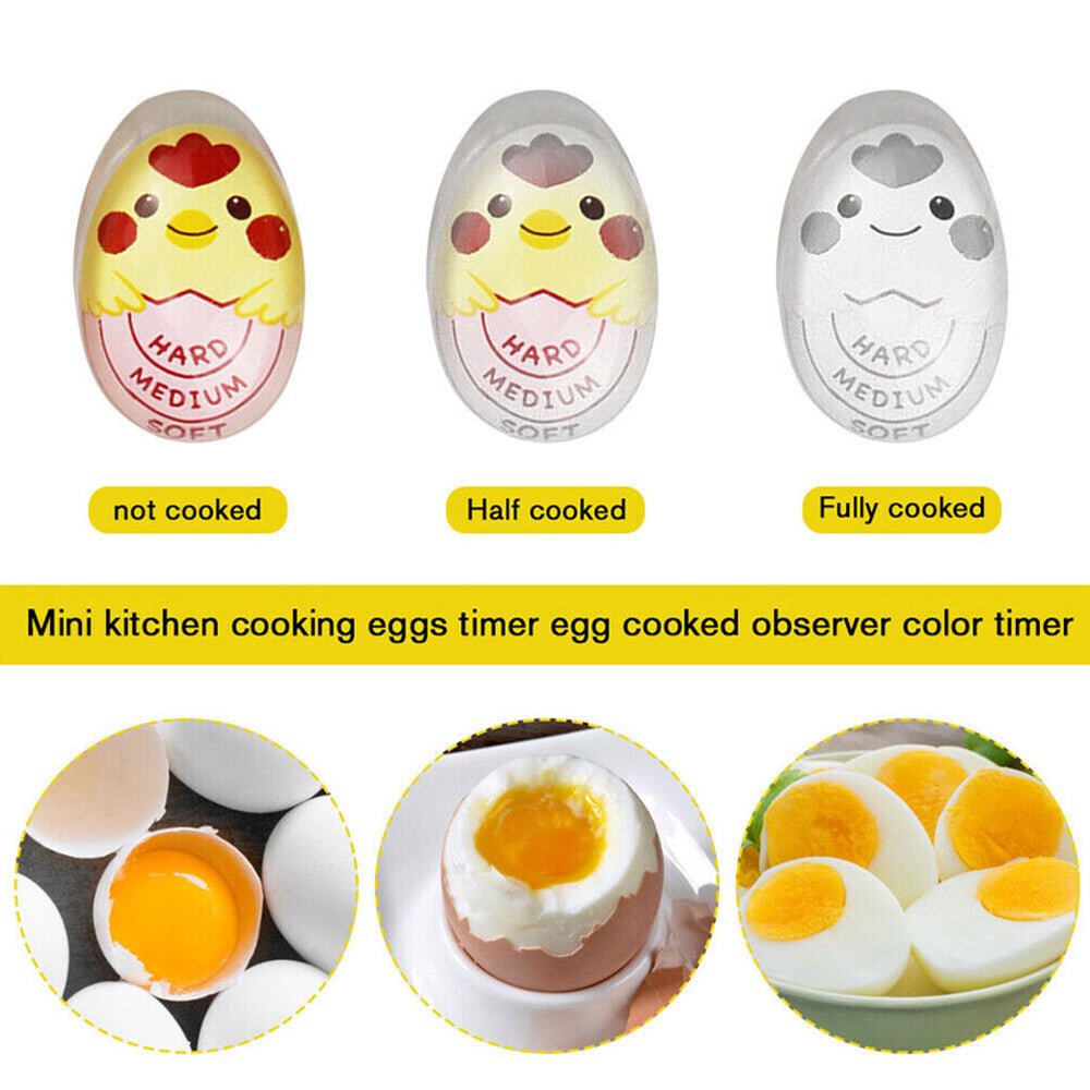 4Pcs Resin Boiled Egg Color Changing Temperature Timer