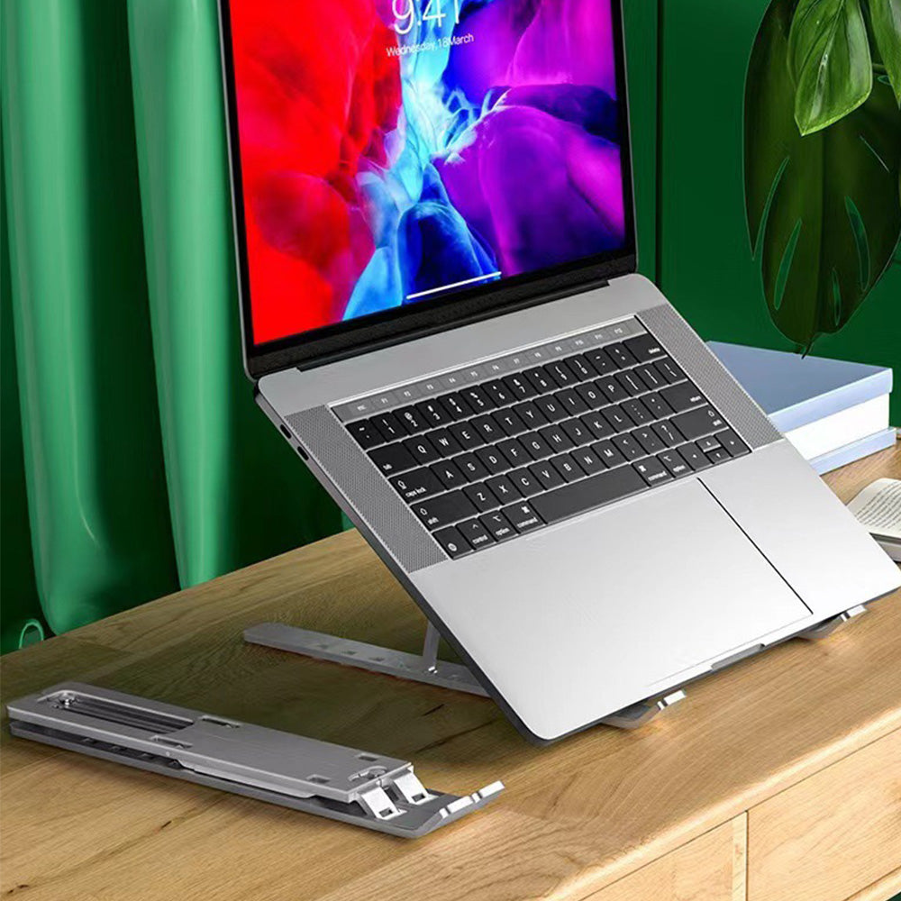 Foldable Portable Aluminum Laptop Tablet Stand with 6 Height Levels
