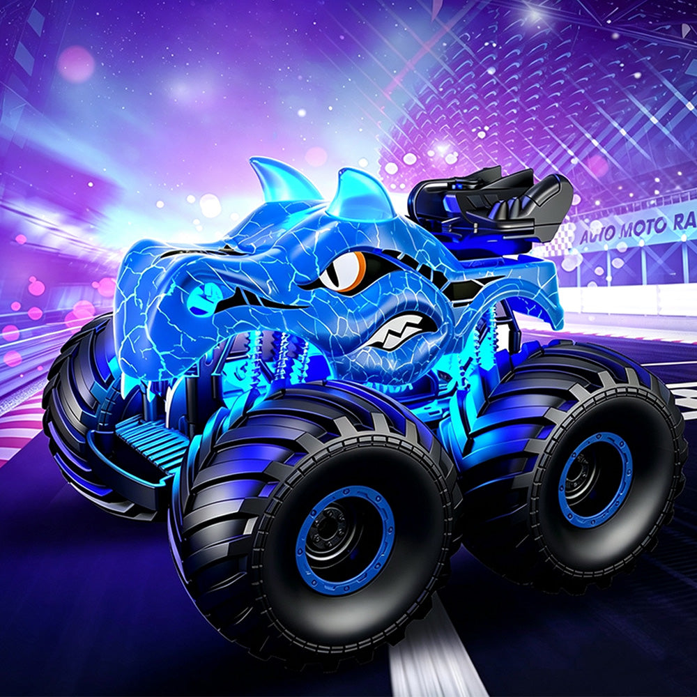 2.4G Remote Control Dinosaur Spray Off Road Truck with LED Lights