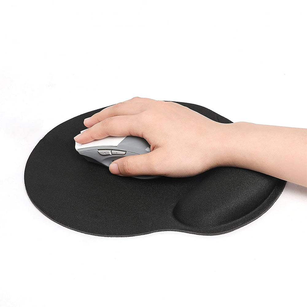 3Pcs Gaming Mouse Pad Mouse Pad with Wrist Rest Circle Curved Ergonomic Mousepad