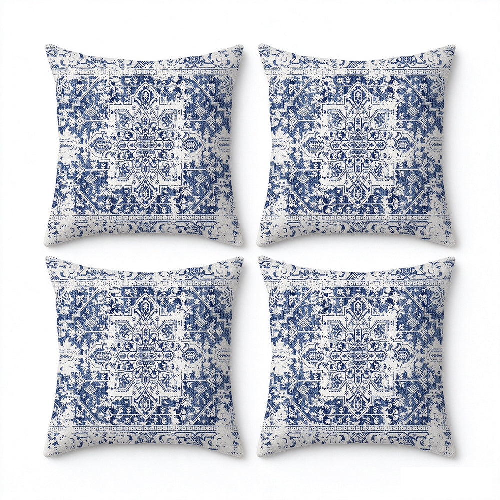 4X Bohemian Short Plush Decorative Throw Pillow Cover 45x45cm