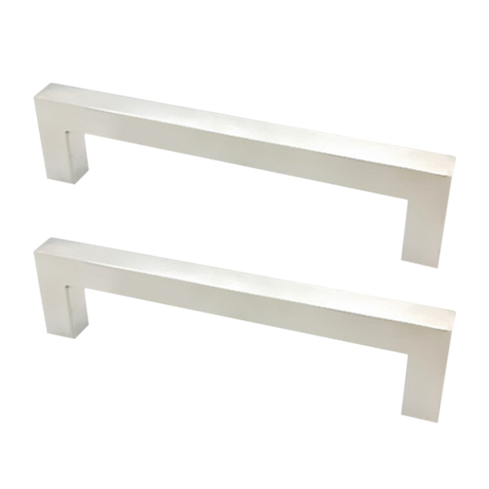 2X 12mm Square Stainless Steel Kitchen Cabinet and Door Handle