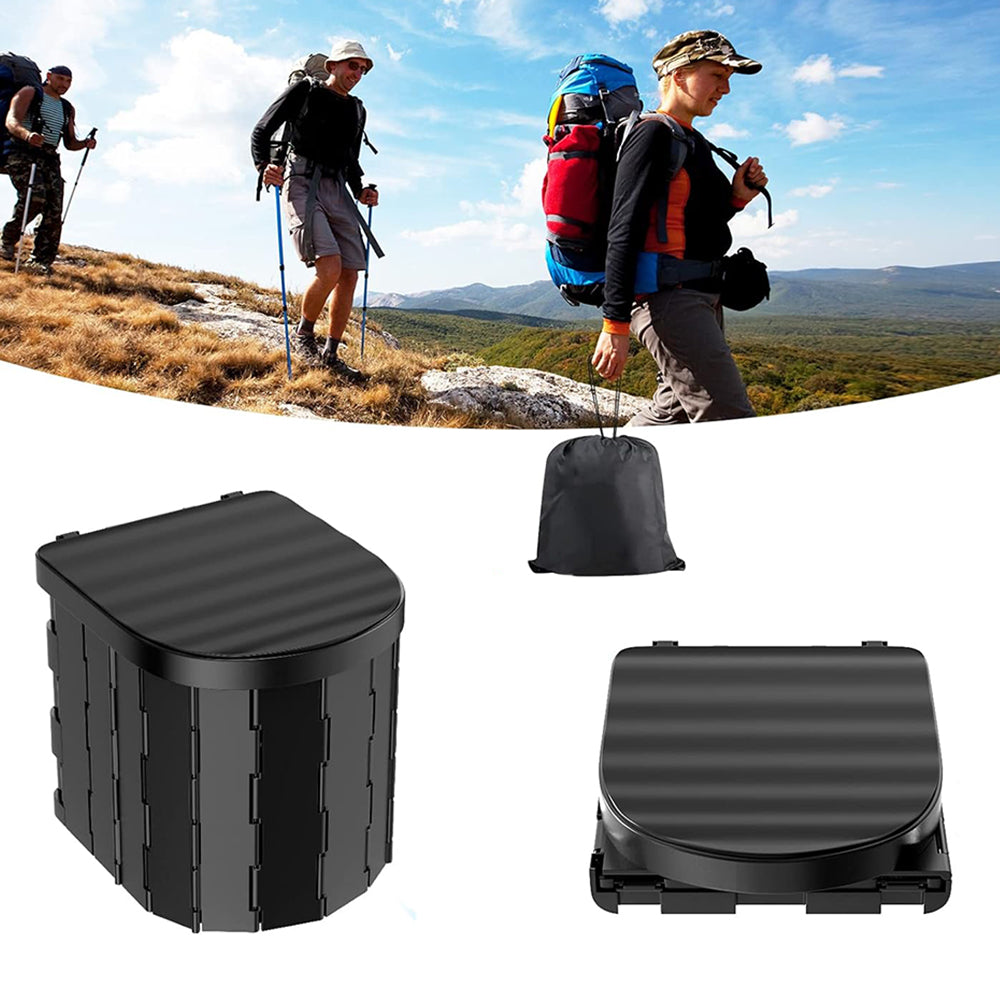 Portable Camping Folding Toilet for Adults with Lid