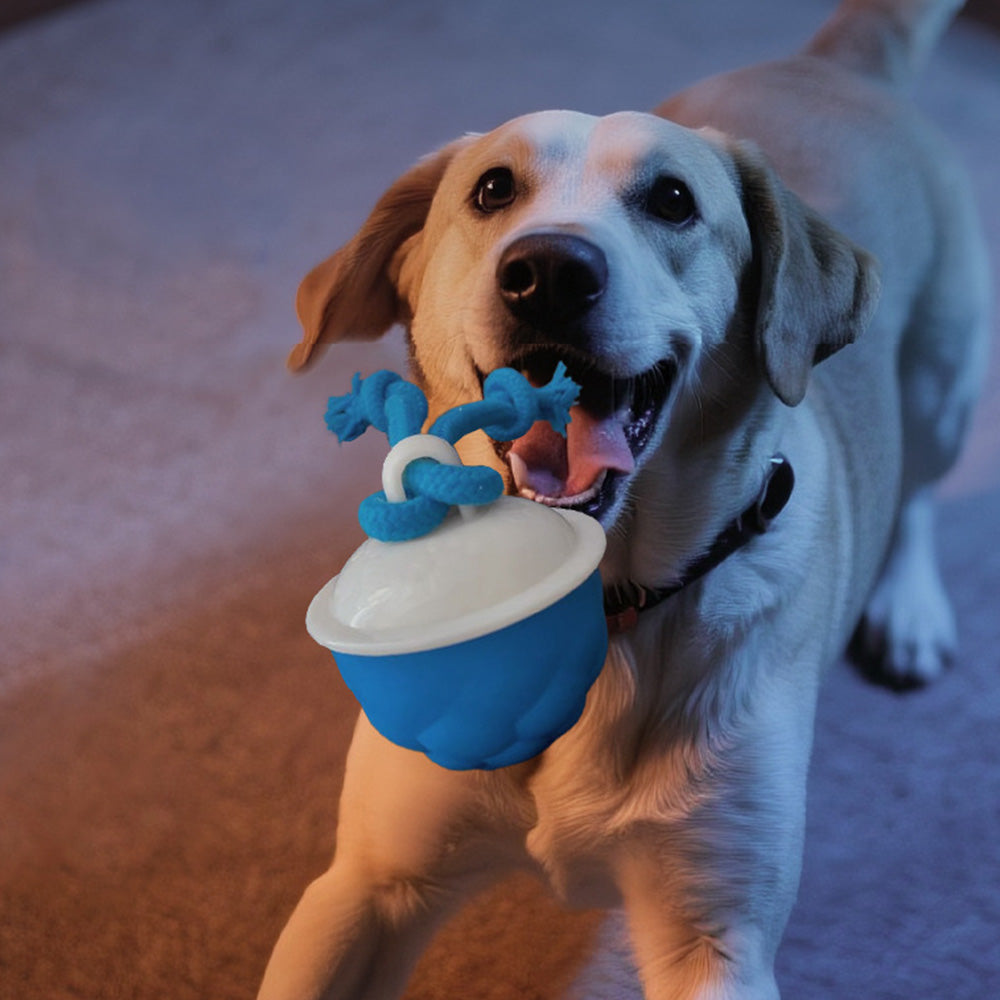 Interactive Dog Toys Touch Activated Bouncing And Jumping Dog Ball With Rope