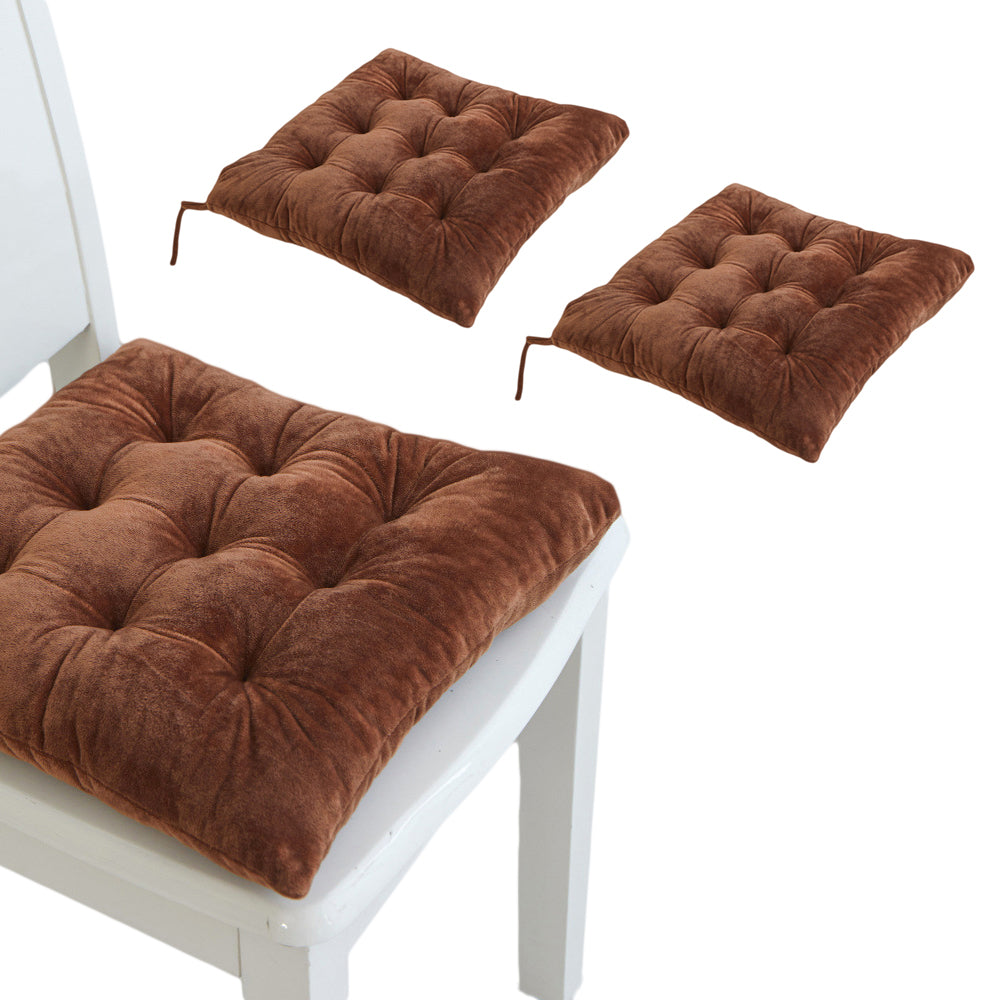 2Pcs Tie On Seat Cushion for Dining Patio Home Kitchen and Office Chairs