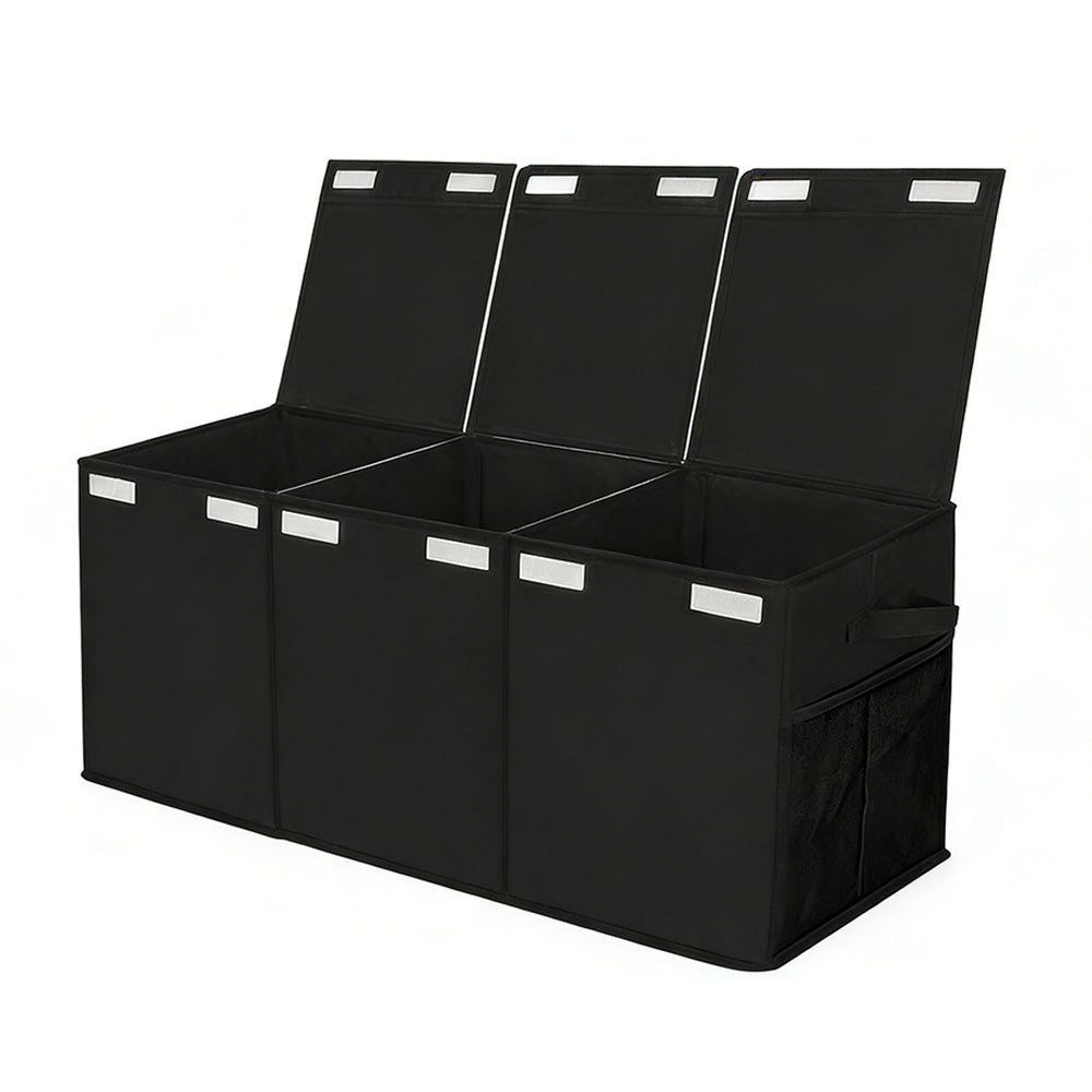 Foldable Toy Storage Organizer Box with Lid and Dividers