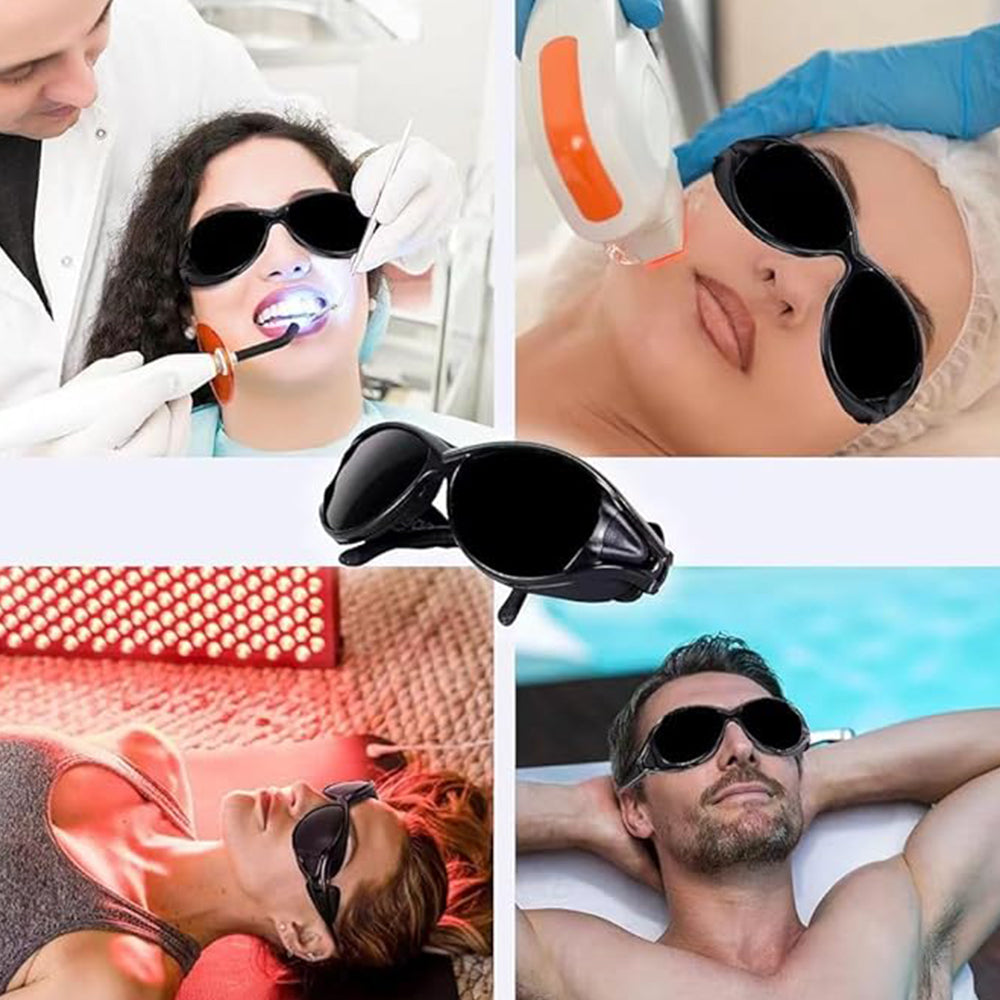 2Pcs Red Light Therapy Eye Protective Glasses For Visible Light Blocking