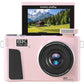 Digital Camera with Flip Screen WIFI Remote Control Vlogging Camera
