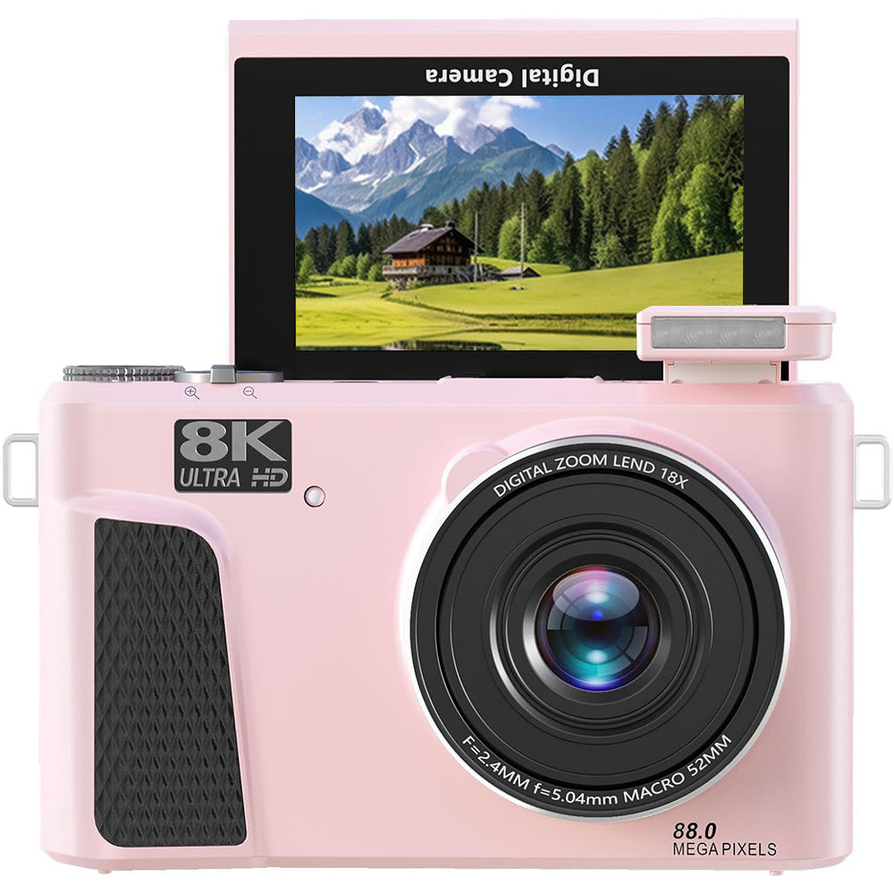 Digital Camera with Flip Screen WIFI Remote Control Vlogging Camera