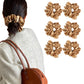 6Pcs Satin Scrunchies for Women Large Hair Scrunchy Thick Elastic Hair Ties Hair Bands Ponytail Holders