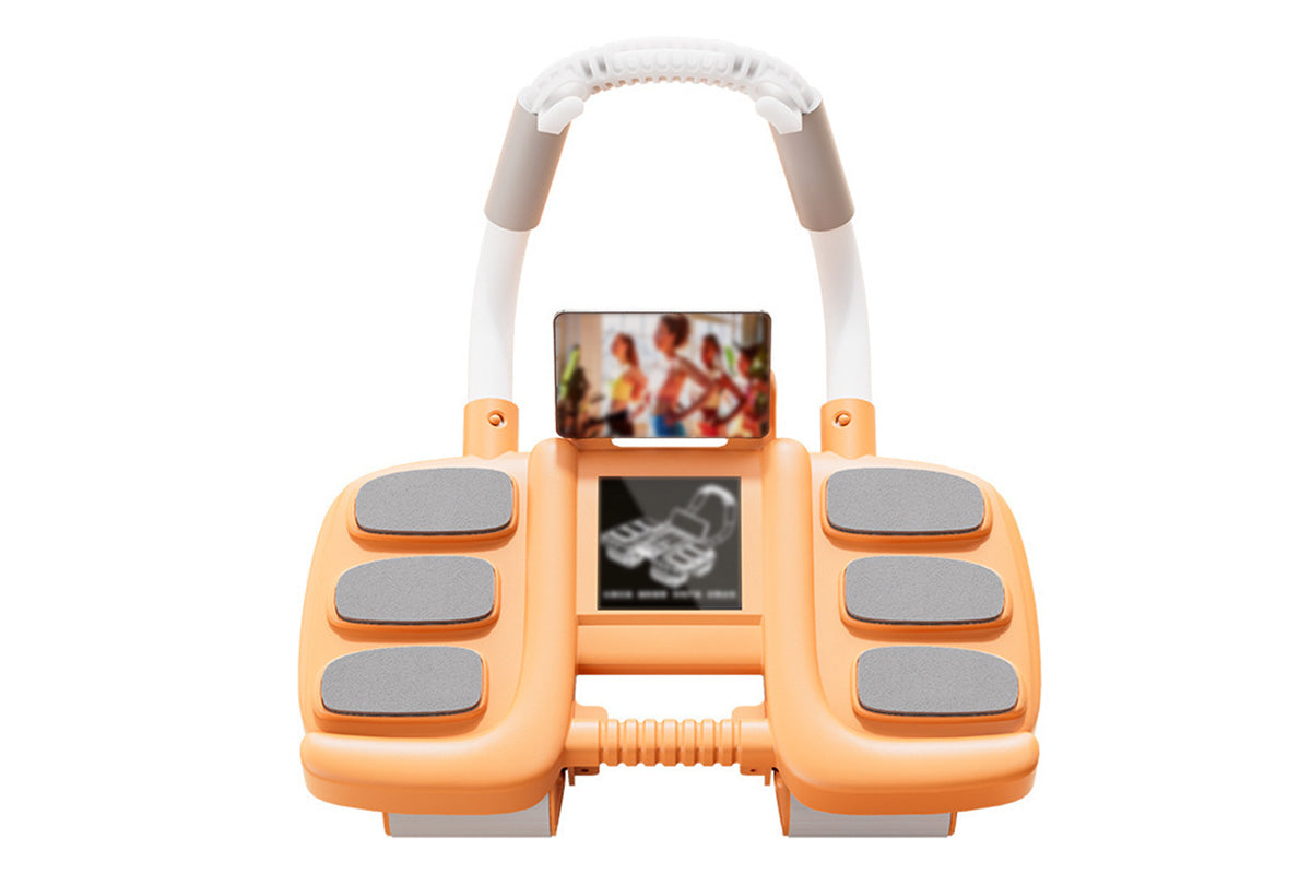 4 Wheel Automatic Rebound Ab Roller with Elbow Support Abdominal Exercise Machine
