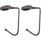 2 Pack 30mm Metal Straight Hooks for Christmas Stockings and Bags