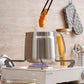 2L Stainless Steel Oil Strainer Storage Pot with Filter Mesh and Cover