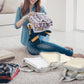 4Pcs Travel Storage Compression Luggage Bags Packing Cube Organizer