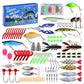 101Pcs Plastic Fishing Lures Tackle Prawn Shrimp Flathead Bream Cod Bass Lure Fishing Kit