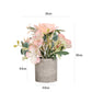 3Pcs Mini Potted Artificial Plastic Green Plants