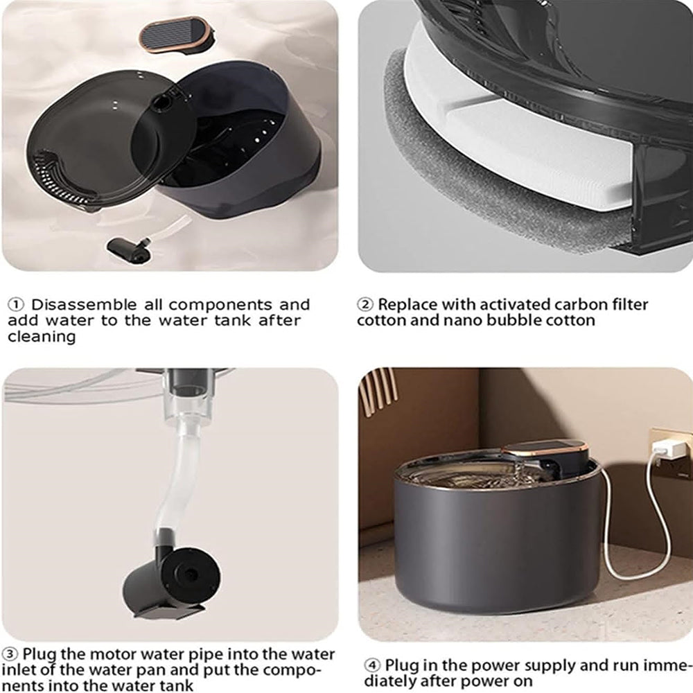 USB Plug 3L Automatic Pet Water Drinking Dispenser