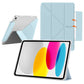 Anti-Bending PC Tablet Case with Multi-Angle Stand Pencil Holder for iPad
