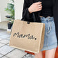 Jute Reusable Handbags-mama