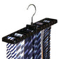 2Pcs Belt and Tie Hanger for Closet Organizer with 20 Hooks