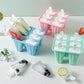 6 Cavity Ice Cream Mould Block Popsicle Molds Ice Lolly Mold With Sticks