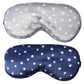2Pcs Pure Mulberry Silk Travel Sleeping Mask with Adjustable Strap-Navy+Grey