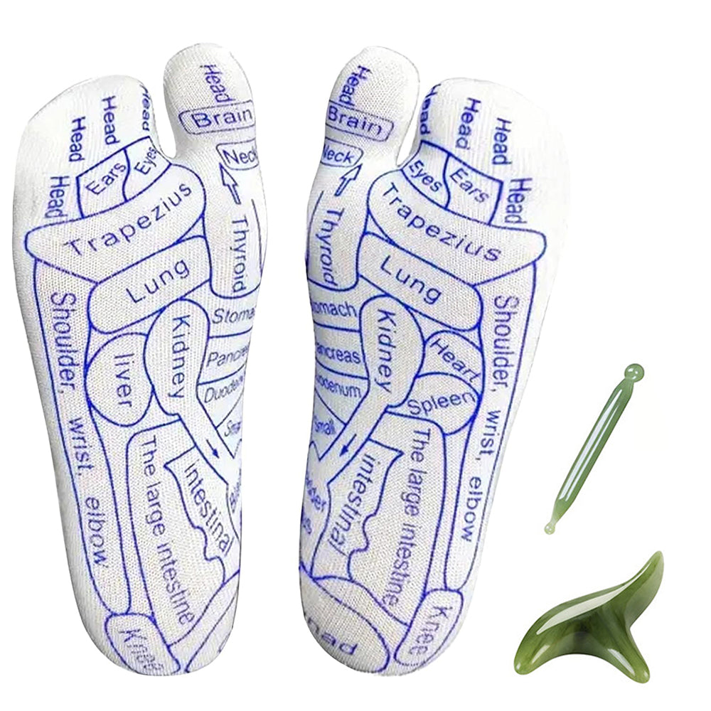 Reflexology Socks with Trigger Point Massage Tools
