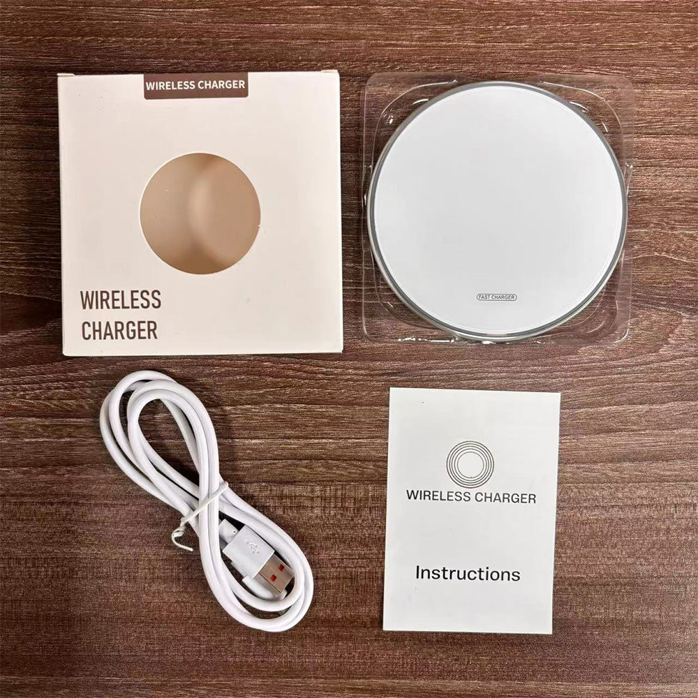 Fast Wireless Charger Pad with Mirror Surface for Phone