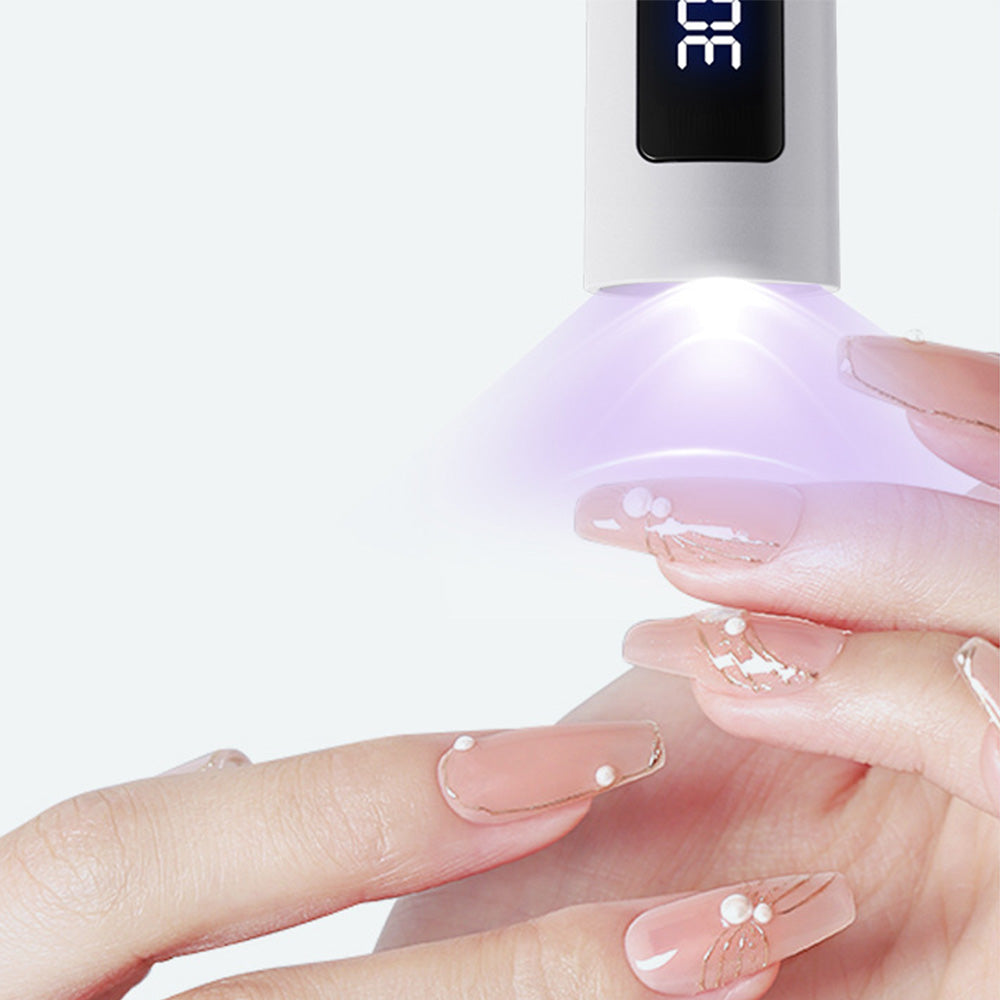 Portable Touch Nail Lamp - Cordless Mini LED Gel Curing Light with Timer