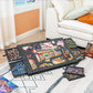 Puzzle Board with 6 Sliding Drawers Foldable Felt Puzzle Table Up to 1000 Pieces